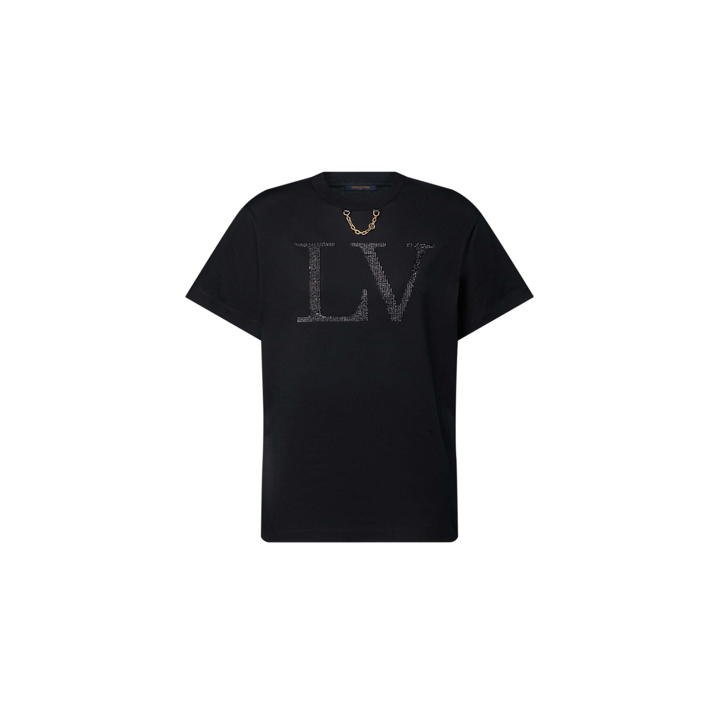 l0vis Vvtt0n rhinestone signature t-shirt 1ai415